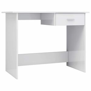 vidaXL Schreibtisch Hochglanz-Wei&szlig; 100&times;50&times;76 cm Holzwerkstoff