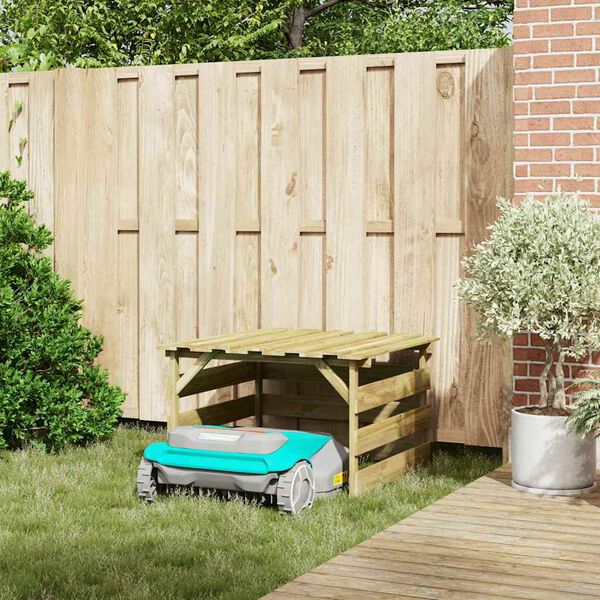 vidaXL Mähroboter-Garage Braun 84 x 80 x 56 cm