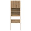 vidaXL Waschmaschinenschrank Artisan-Eiche 64x24x190 cm Holzwerkstoff