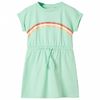 Kinderkleid mit Kordelzug Knallgr&uuml;n 104
