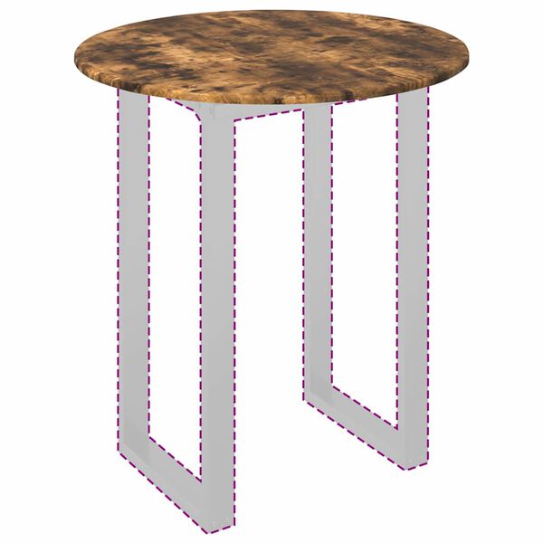 vidaXL Tischplatte R&auml;uchereiche 80 x 80 x 1,5 cm Holzwerkstoff