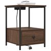vidaXL Nachttisch Braun Eichen-Optik 42 x 41 x 56 cm Holzwerkstoff