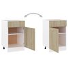 vidaXL Schubunterschrank Lyon Sonoma-Eiche 50x46x81,5 cm Holzwerkstoff