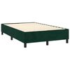 vidaXL Boxspringbett mit Matratze Dunkelgr&uuml;n 100x200 cm Samt