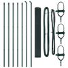 vidaXL Zaunpfosten Grün 10 x 1 m (19 x 19 mm Maschen) Stahl