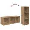vidaXL TV-Schrankset 3 pcs Artisan-Eiche 37 x 35 x 107,5 cm