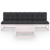 vidaXL 4-tlg. Garten-Lounge-Set mit Kissen Kiefer Massivholz