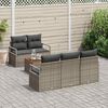 vidaXL Garten-Sofa-Set 6 pcs Grau