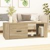 vidaXL Couchtisch Sonoma-Eiche 100x50,5x35 cm Holzwerkstoff