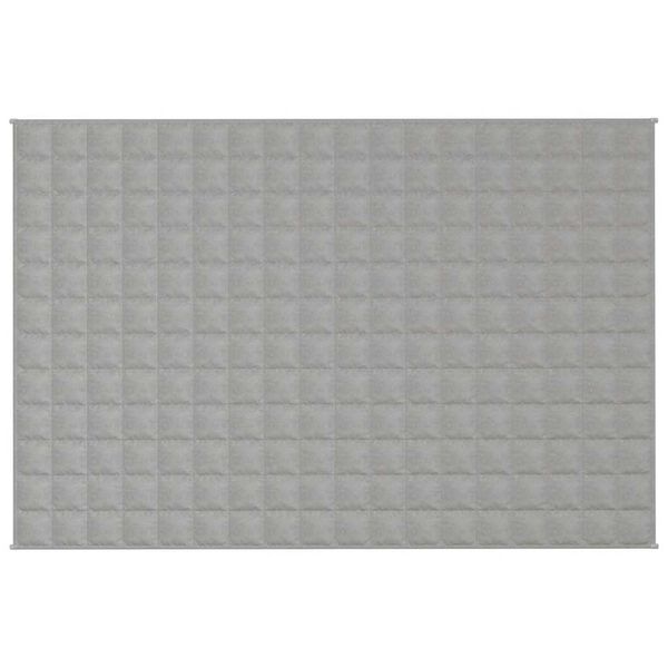 vidaXL Gewichtsdecke Grau 120x180 cm 9 kg Stoff