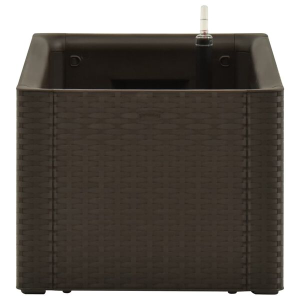 vidaXL Garten-Hochbeet mit Selbstbewässerungssystem Mokka 100x43x33 cm