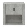 vidaXL Wandschrank Betongrau 80x33x80 cm Holzwerkstoff