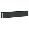 vidaXL Hochbeet Schwarz 200 x 30 x 36 cm alu.
