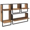 vidaXL Wandregal-Set 4 stk. Altholz 65 x 25 x 30 cm Holzwerkstoff