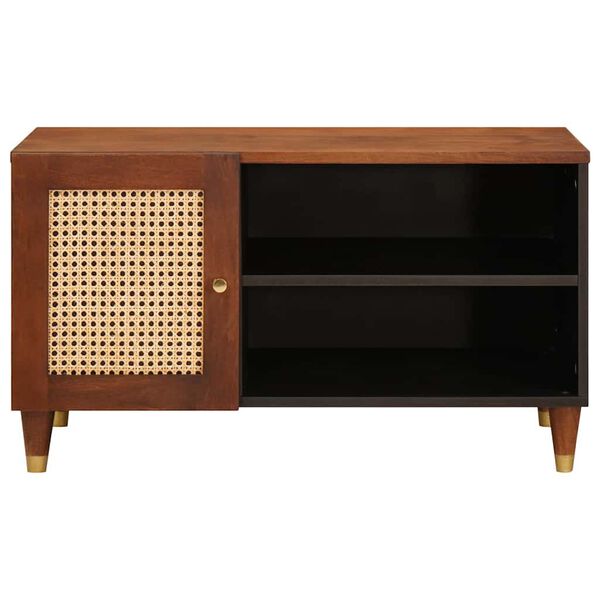 vidaXL Medienlagerung Schränke & Regale mit Tür Braun 80 x 31,5 x 46 cm