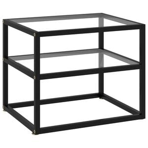 vidaXL Konsolentisch Transparent 50x40x40 cm Hartglas