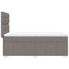 vidaXL Boxspringbett mit Matratze Taupe 100x200 cm Stoff