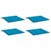 vidaXL Gartenstuhl-Kissen 4 Stk. Blau 50x50x4 cm Oxford-Gewebe