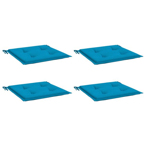 vidaXL Gartenstuhl-Kissen 4 Stk. Blau 50x50x4 cm Oxford-Gewebe