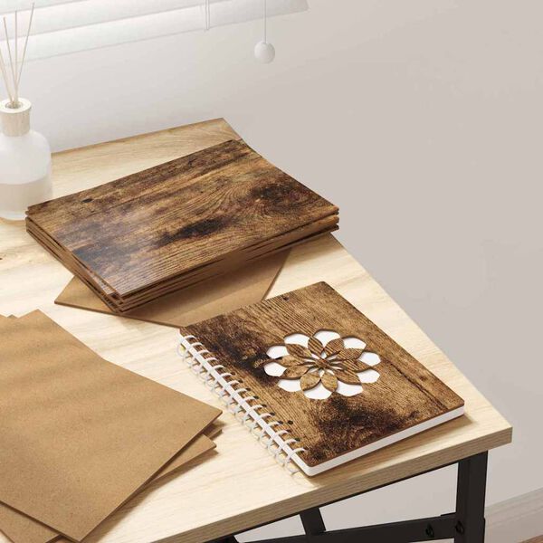 vidaXL Dekoplatten 150 pcs Ger&auml;ucherte Eiche 21 x 30 x 0,27 cm