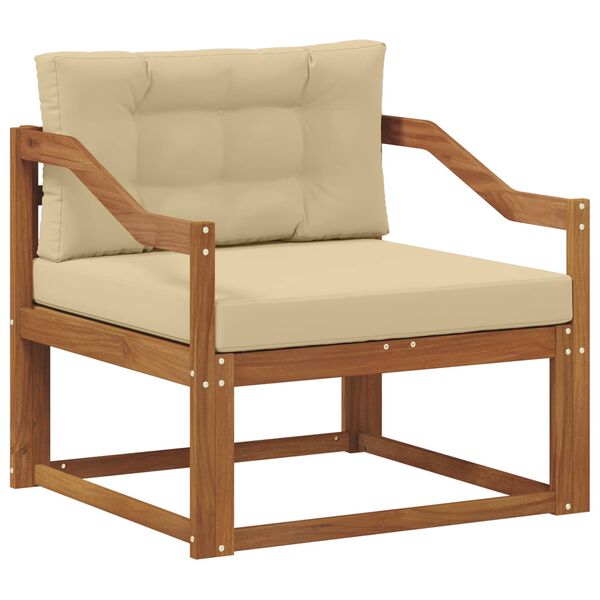 vidaXL Outdoor Mittelsofa Massivholz Akazie Natur