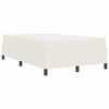 vidaXL Bettrahmen mit Matratze Creme 120 x 200 cm Stoff