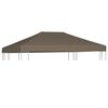 vidaXL Pavillondach 310 g / m² 3x3 m Taupe