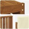 vidaXL Sofagarnituren 6 pcs Natur und Creme Massivholz Akazie