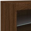 vidaXL Sideboard mit LED-Leuchten Braun Eichen-Optik 162x37x67 cm