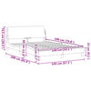 vidaXL Bettgestell "Dover" Braun 140x190 cm Kunstleder
