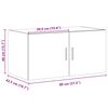 vidaXL Wandschrank Sonoma-Eiche 80x42,5x40 cm Holzwerkstoff