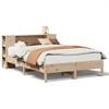 vidaXL Massivholzbett mit Regal ohne Matratze 150x200 cm Kiefer