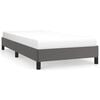 vidaXL Bettgestell Grau 100x200 cm Kunstleder
