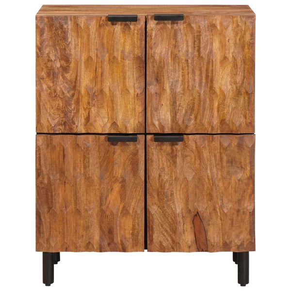 vidaXL Sideboard mit Speicher Akazienbraune Oberfl&auml;che 60 x 33 x 75 cm