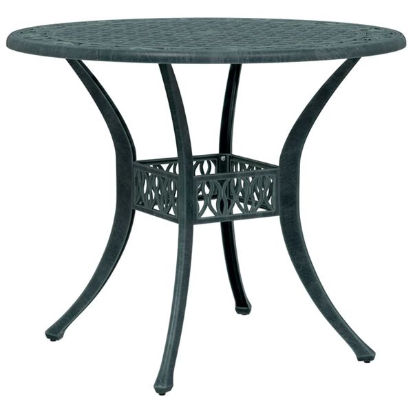vidaXL 3-tlg. Bistro-Set Gr&uuml;n Aluminiumguss
