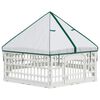 vidaXL 6-Panel-Hundespielplatz Wei&szlig; 179 x 151 x 114 cm Kunststoff