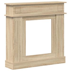 vidaXL Kaminumrandung Sonoma-Eiche 102 x 26 x 100 cm Holzwerkstoff