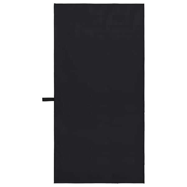 vidaXL Sporthandt&uuml;cher 2 pcs Schwarz 100 x 50 cm