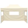 vidaXL Party-Zelt Creme 280 x 410 x 315 cm Oxford-Stoff