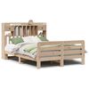 vidaXL Massivholzbett mit Regal ohne Matratze 150x200 cm Kiefernholz