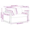 vidaXL Sofa Dunkelgrau Gesamtabmessungen: 139 x 78 x 80 cm (B x T x H)