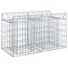 vidaXL Gabionen-Hochbeet Silber