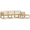 vidaXL Outdoor-Sofagarnitur 4 pcs Wei&szlig; 249,5 x 162,5 x 73 cm