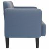 vidaXL Zweisitzer-Sofa Blau 109 cm Cordstoff