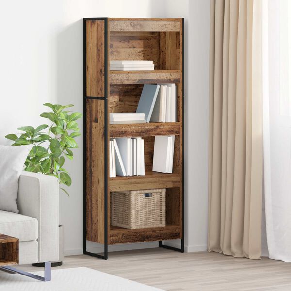 vidaXL B&uuml;cherregal Altholz 80 x 30 x 155 cm Holzwerkstoff