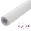 vidaXL Autofolien 2 Stk. 4D Wei&szlig; 100x150 cm