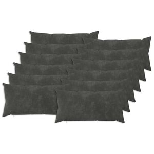 vidaXL Kissenbezug 12 pcs HEERLEN Anthrazit 40 x 80 cm