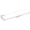 vidaXL Tischplatte Dunkelbraun 200x50x(2-6)cm Massivholz Eiche