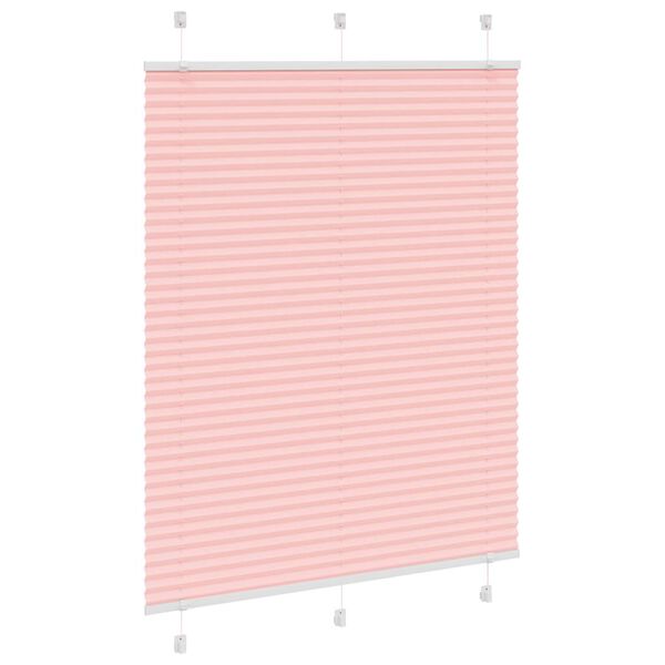 vidaXL Plissee Rosa 110x150 cm Stoffbreite 109,4 cm Polyester