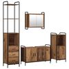 vidaXL Badezimmerschrank-Set 4 stk. Altholz 40 x 36 x 200,5 cm